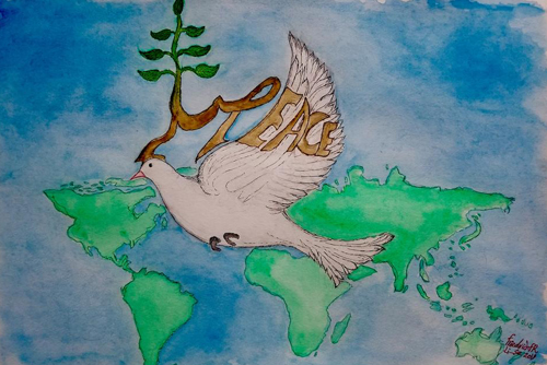 The Spirit of Peace Flies Over The World